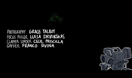 Animated titles for 'Pratfall'