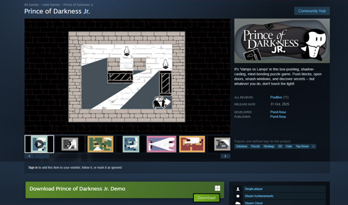 Prince of Darkness Jr. on Steam